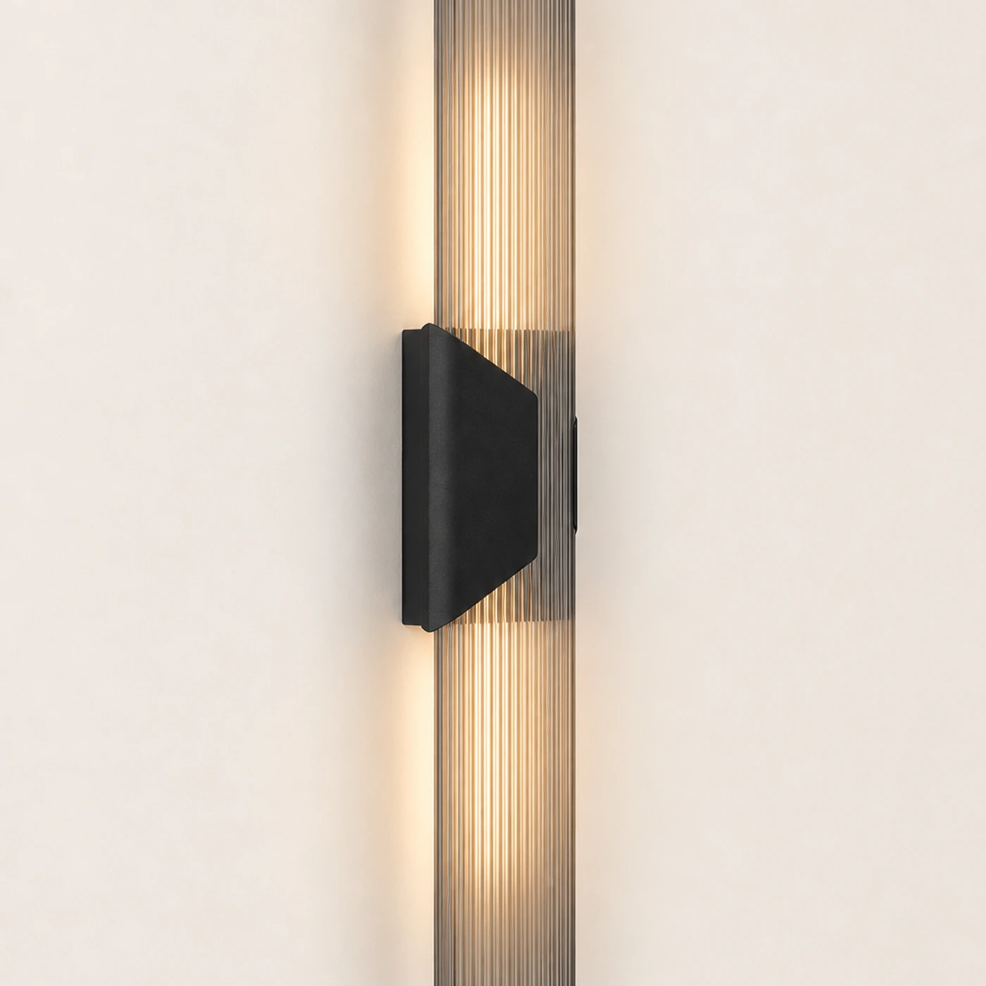 Black smoke gray H60cm wall lamp