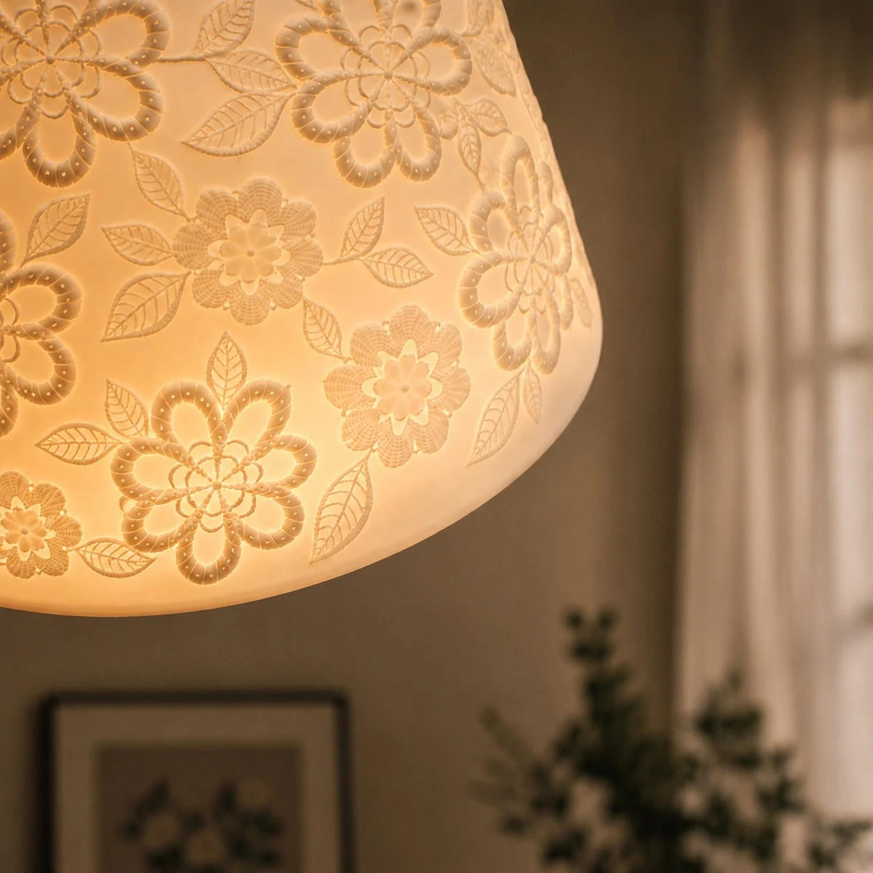 detail bowl floral lit pattern
