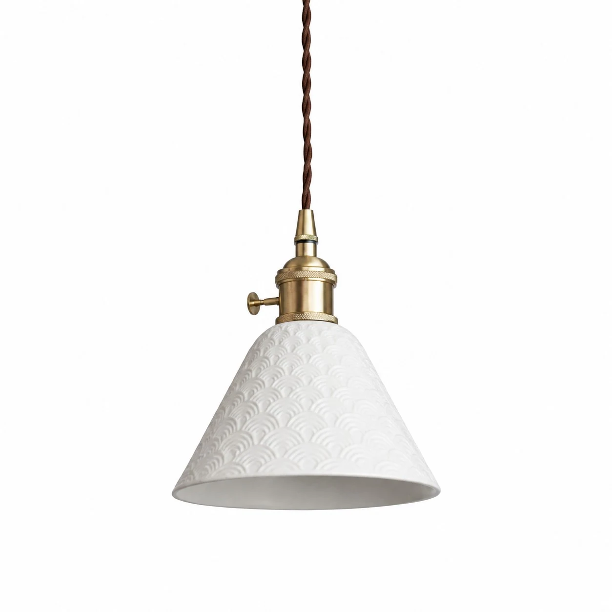 sku cone cloud white brass