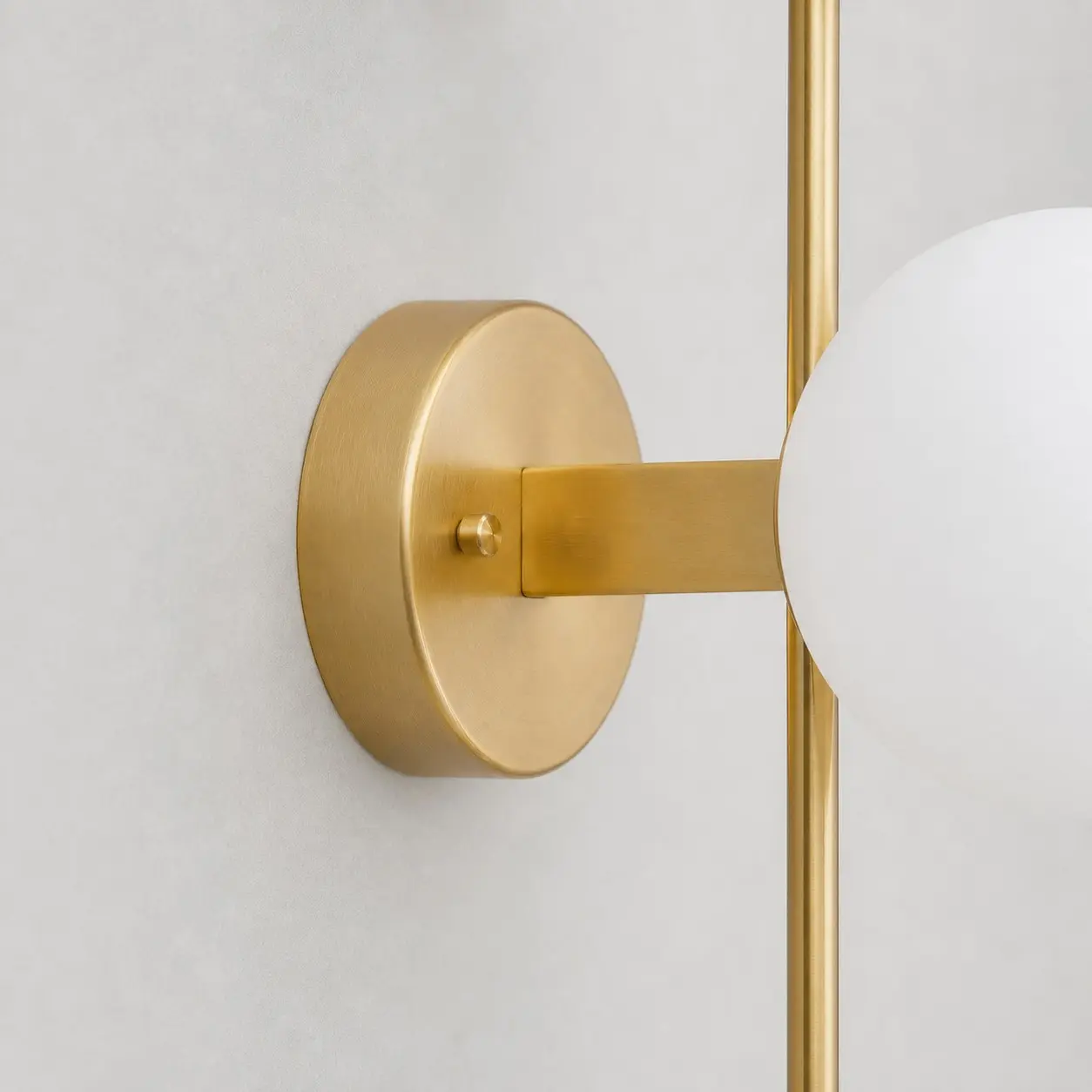 Close-up of the wall sconce base