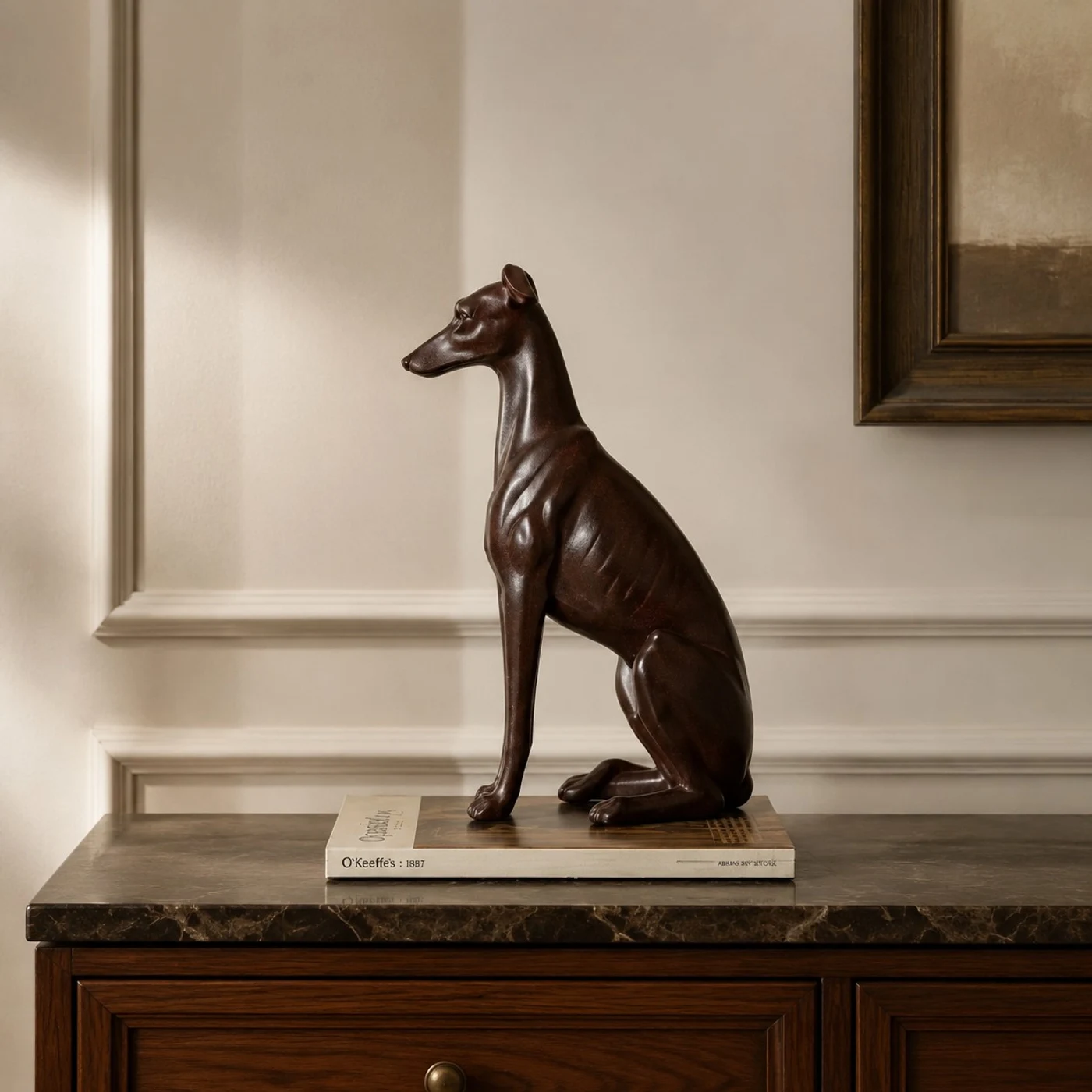 sitting cabinet scene