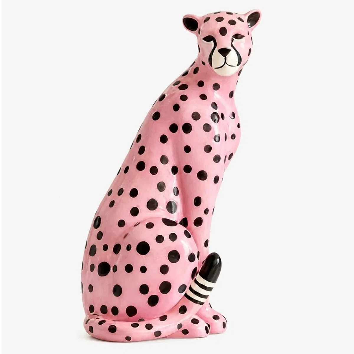 Pink leopard sculpture product view