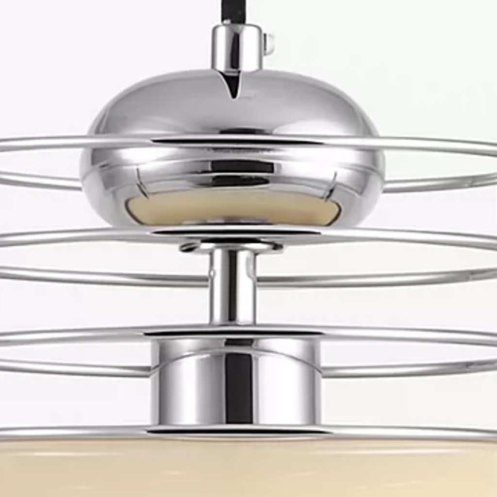 Chrome cage and polished cap detail