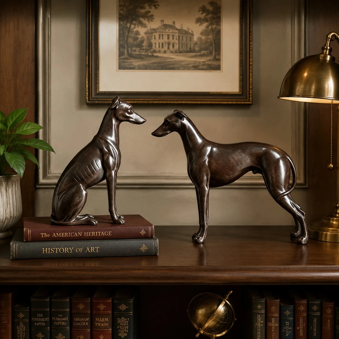 pair lamp scene