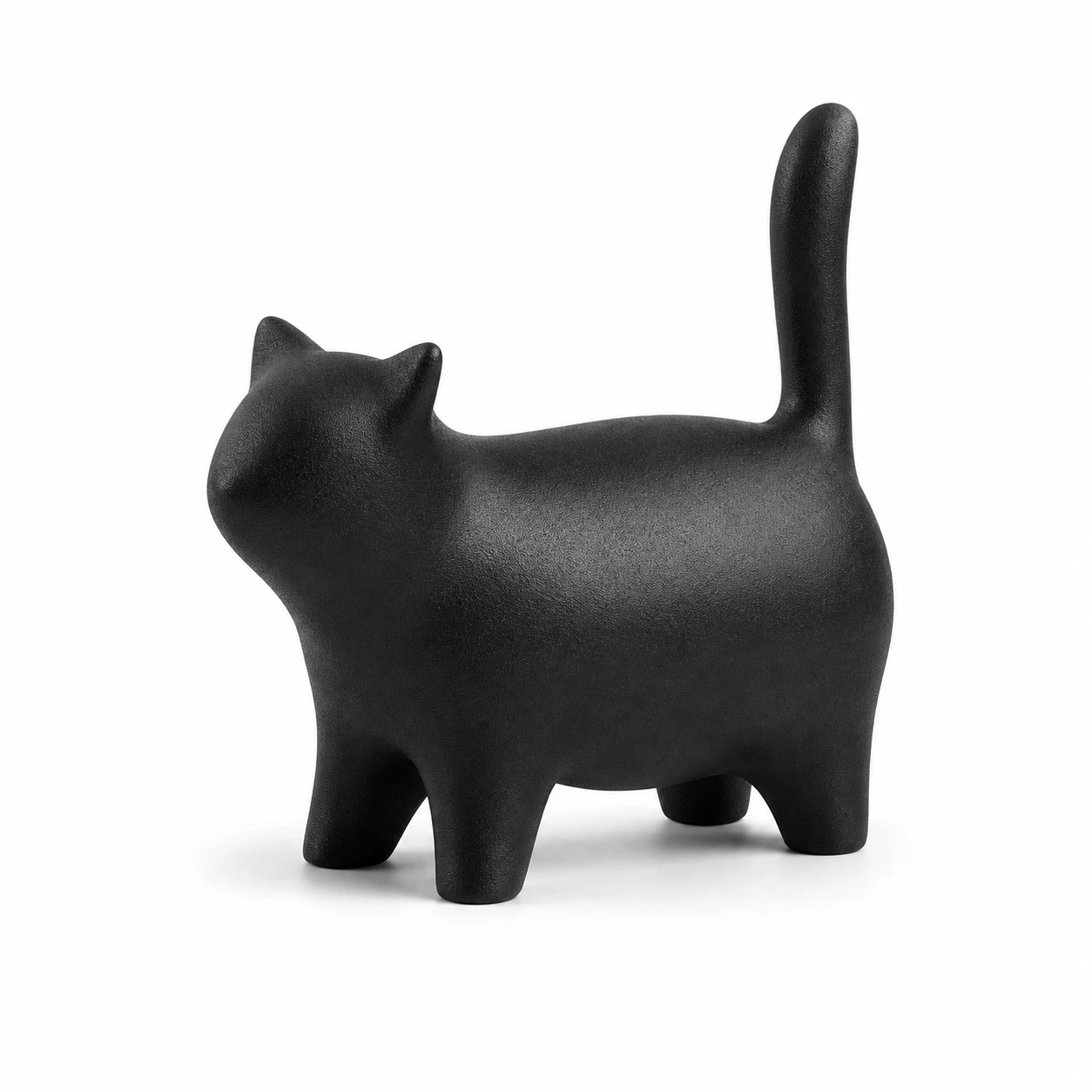 Style H modern cat tabletop ornament on white background